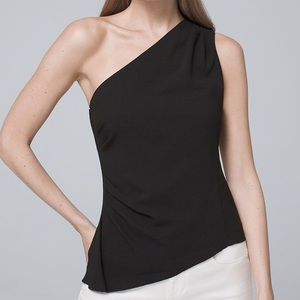 WHBM ONE-SHOULDER BODICE TOP
